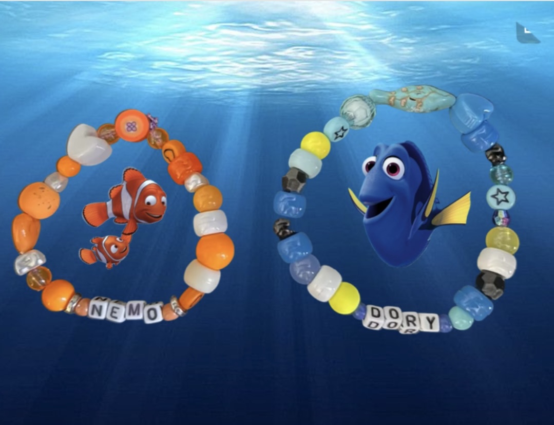 Nemo and Dory Bracelet Set